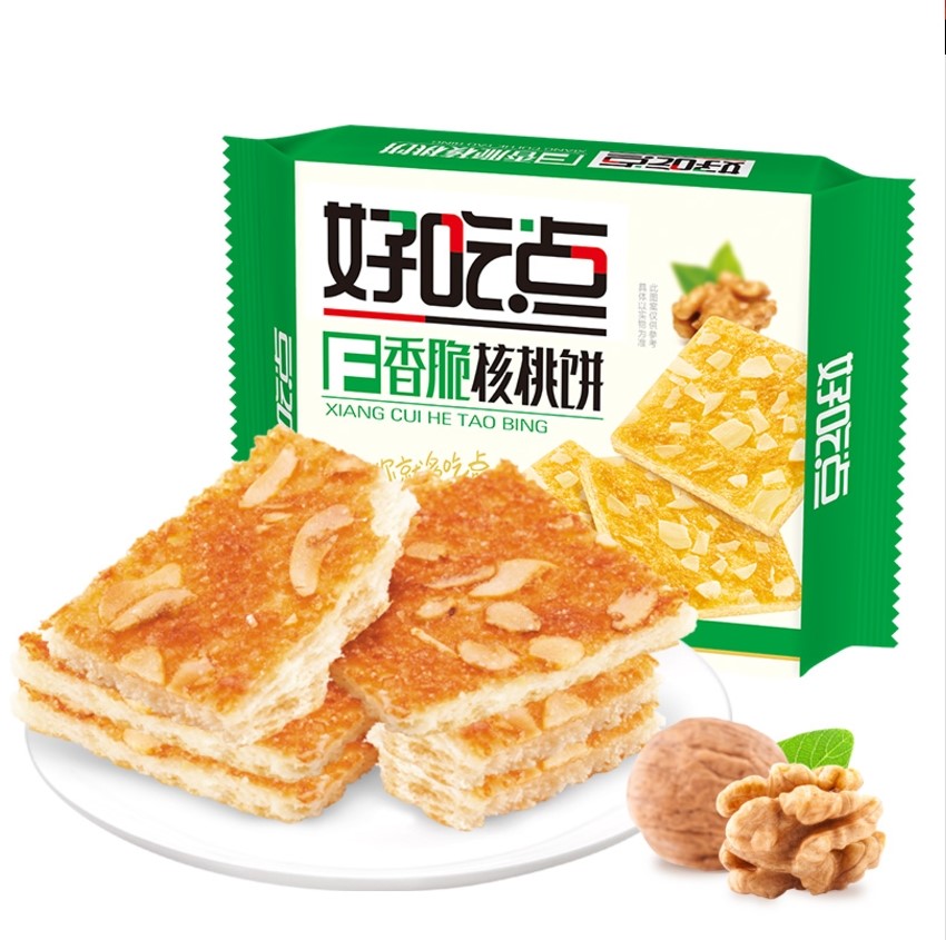 好吃点香脆饼干108g*2袋核桃饼休闲零食办公室下午茶小吃食品高清大图