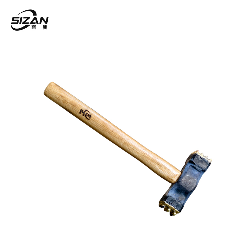 斯赞 合金锤凿毛锤 木柄16齿*16齿 把高清大图