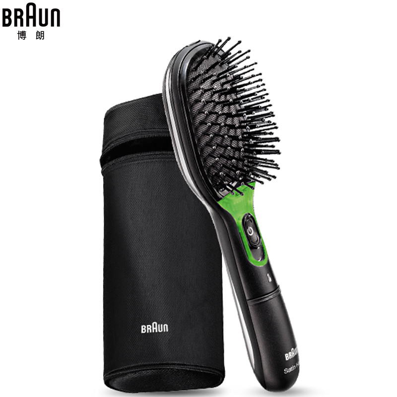博朗(BRAUN)炫发负离子发梳BR730 便携直卷两用 离子梳
