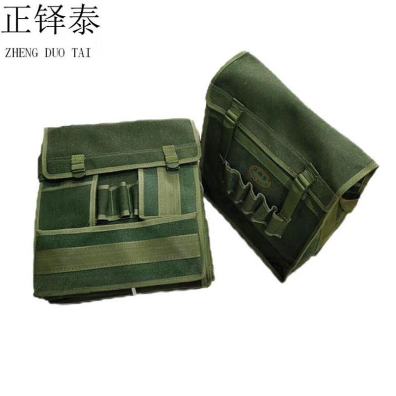 正铎泰 帆布工具包 军绿色长35cm*宽13cm*高40cm/个高清大图