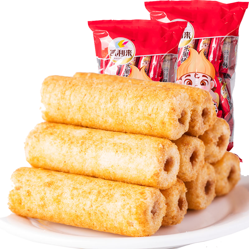 凯利来夹心米果棒54支整包糙米卷能量棒膨化食品儿童休闲零食小吃参数