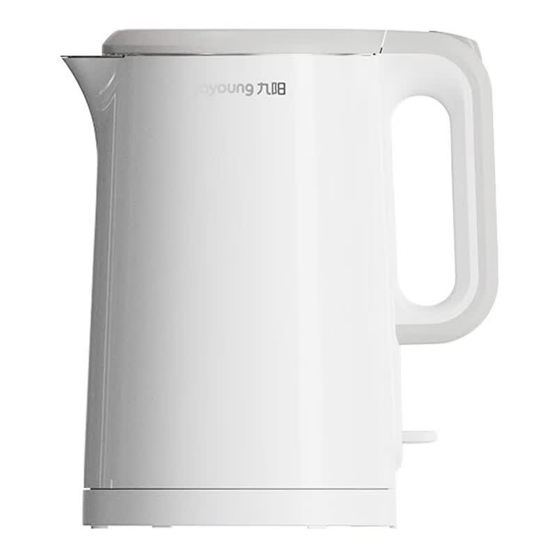 九阳电热水壶1.5L九阳白K15FD-W6111双层保温防烫