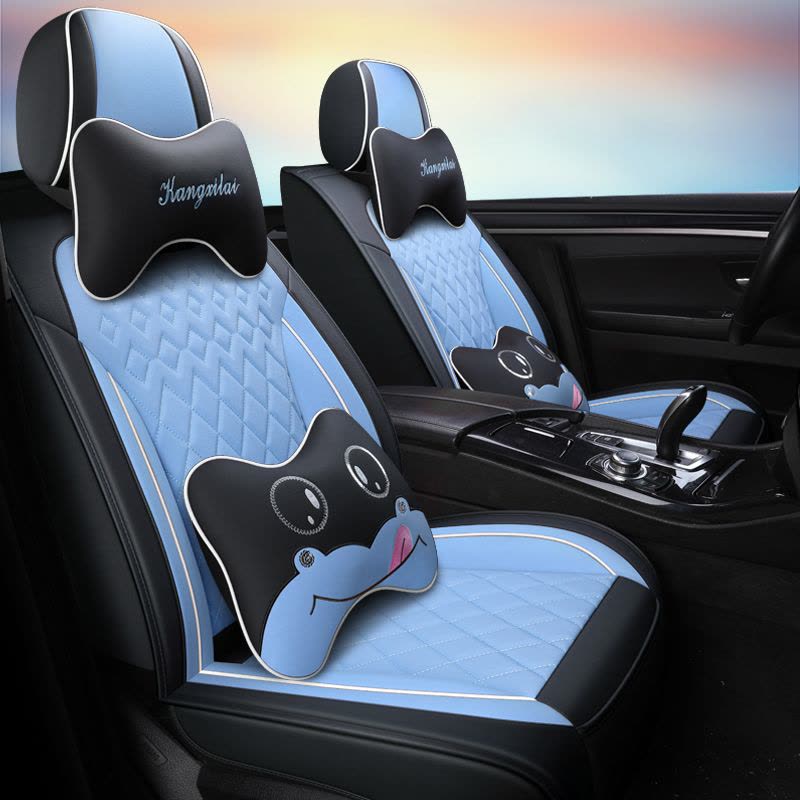 致驾2019款新一代本田凌派汽车坐垫卡通专用广本凌派四季皮革全包座套朗逸速腾凌渡途观帕萨特专用座垫图片