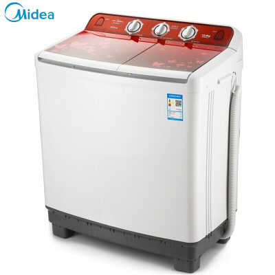 美的(Midea)洗衣机半自动 10公斤双桶双缸 强力洗涤 MP100-S875