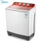 美的(Midea)洗衣机半自动 10公斤双桶双缸 强力洗涤 MP100-S875
