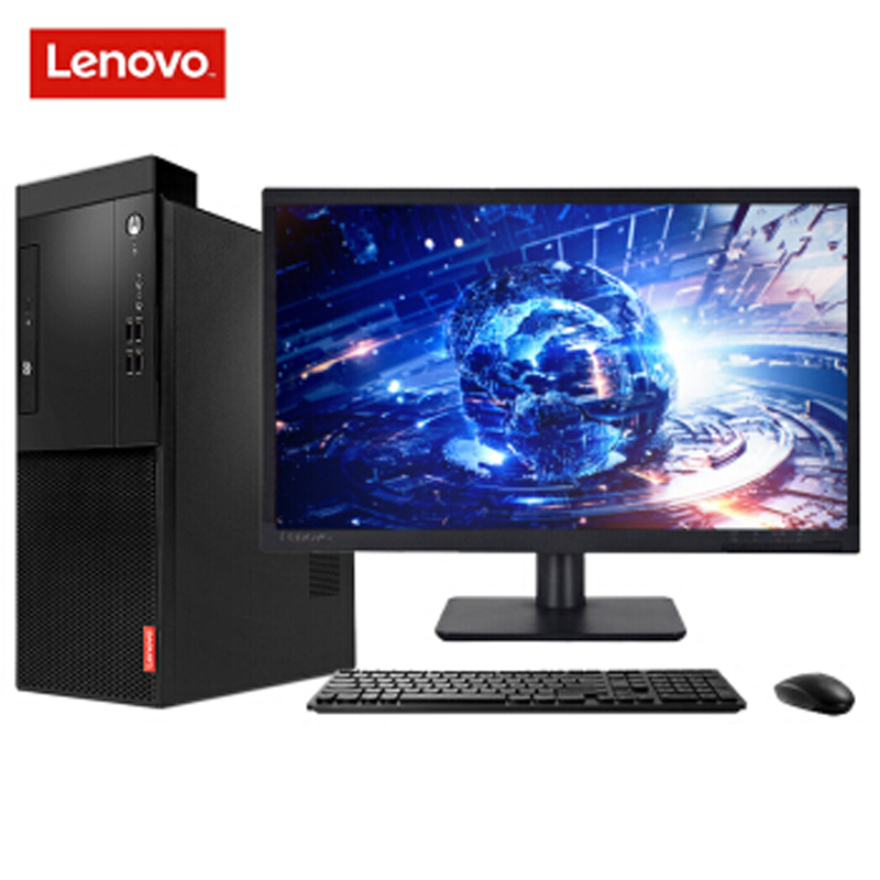联想(Lenovo) M415商务办公台式机电脑PCI插槽系统有光驱 定制i5-7400 4G 1T 1G独显 YC