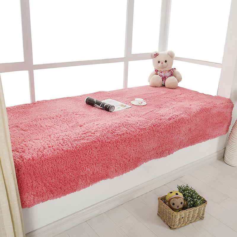 毛绒飘窗垫窗台垫简约现代纯色榻榻米垫定做阳台卧室垫飘窗毯防滑