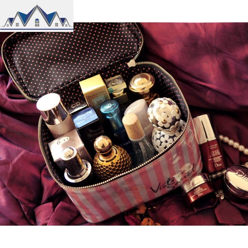 化妆包女2019新款大容量网红收纳包便携小号洗漱包防水简约 三维工匠图片