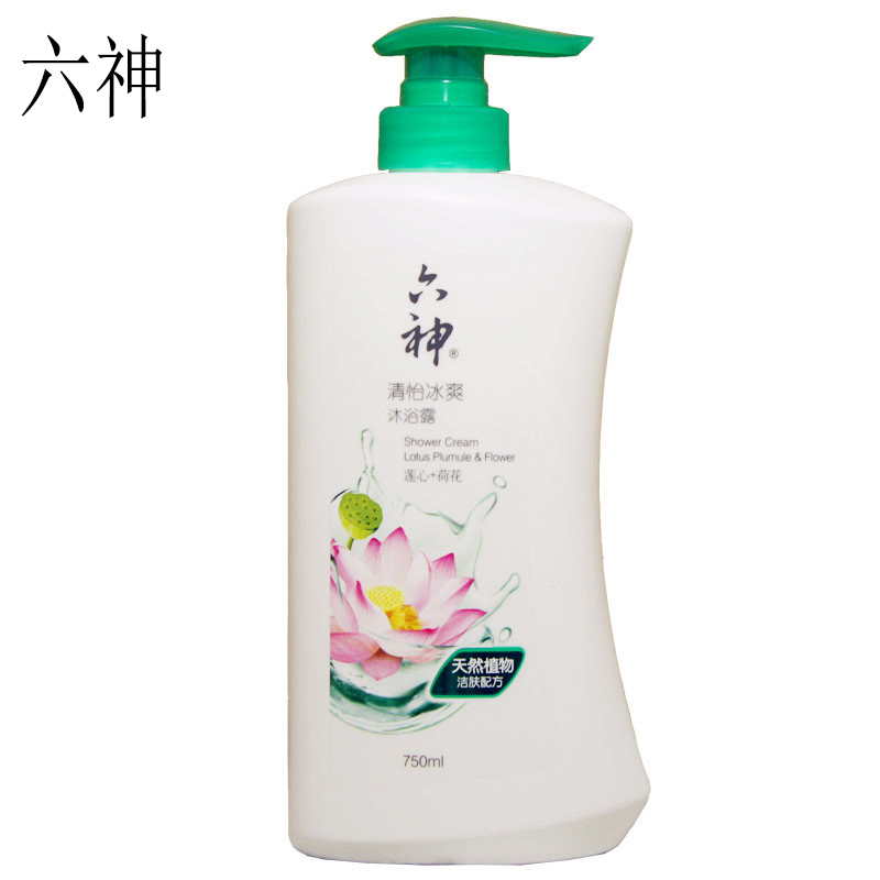 六神 清怡冰爽 沐浴露(莲心+荷花)750ml(单位:瓶)