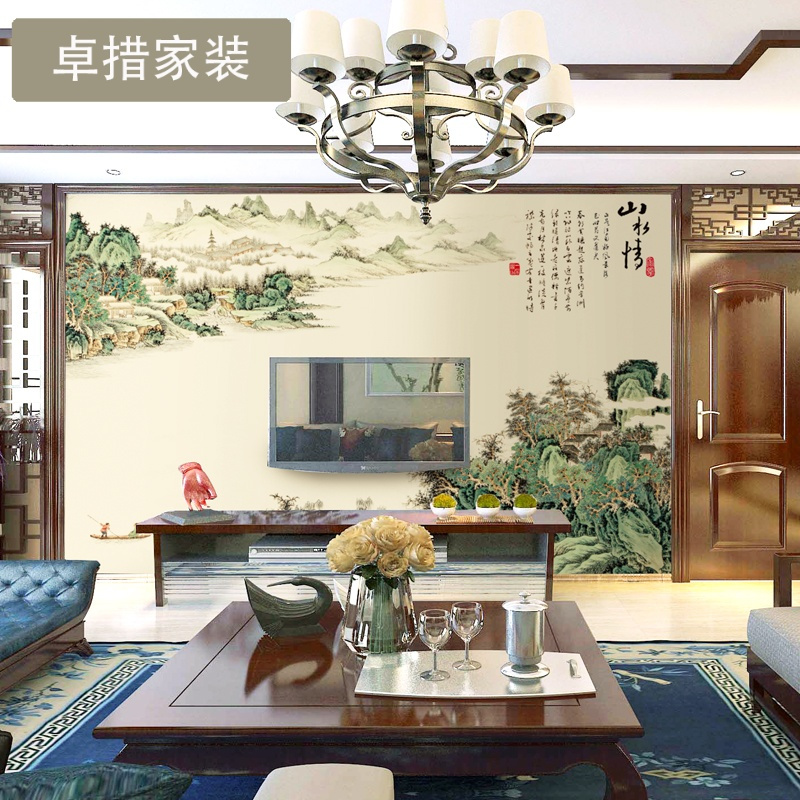 电视背景墙纸壁画简约现代壁纸客厅卧室欧式3d影视墙纸无缝墙布壹德壹