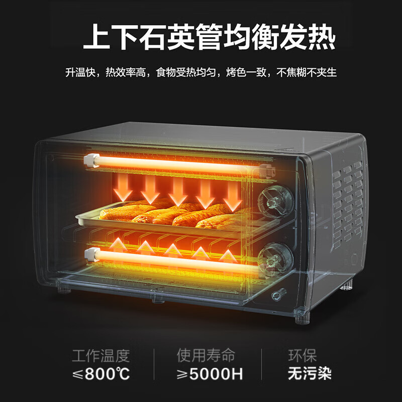 美的家用小型电烤箱高清大图