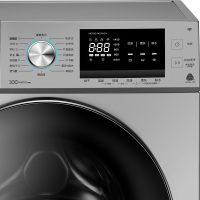 美的(Midea) 10公斤洗干一体洗衣机 全自动变频 门店同款 健康除螨洗 家用 银色 MD100-1451WDY