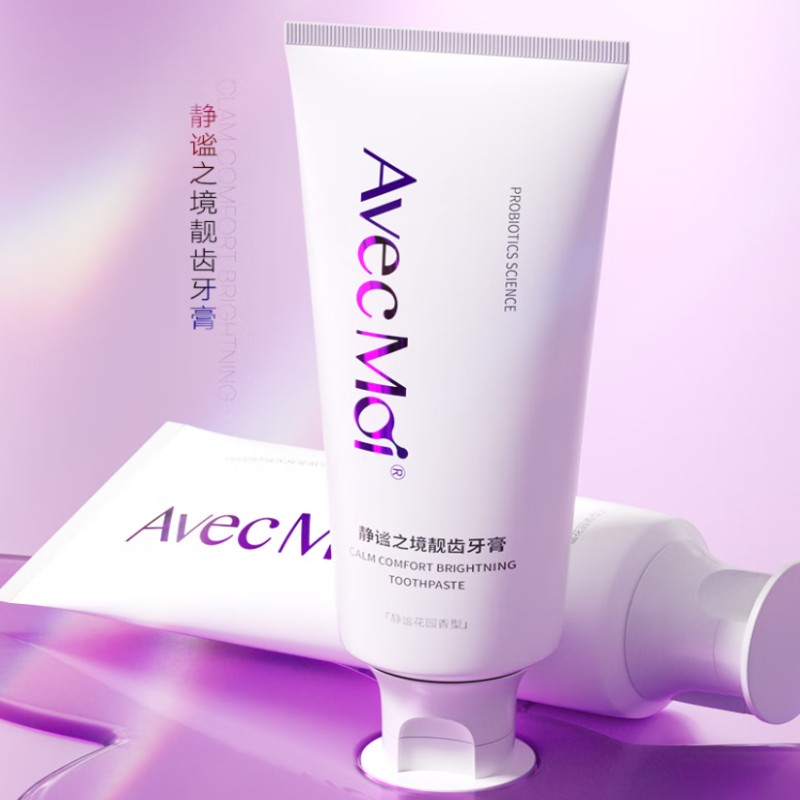 Avec-Moi牙膏静谧之境靓齿净白清新口气100g/支
