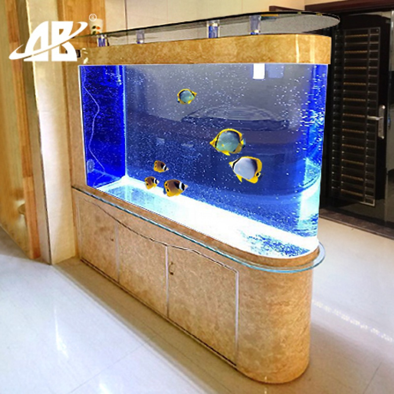 子鱼缸水族箱客厅生态玻璃家用大中小型底过滤落地屏风免换水