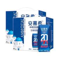 [10月新产]伊利安慕希希腊风味酸奶205g*12/箱 原味