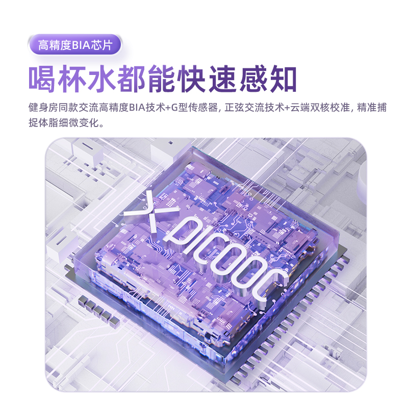 有品智能体脂秤 Big pro-C充电心率款 白色高清大图