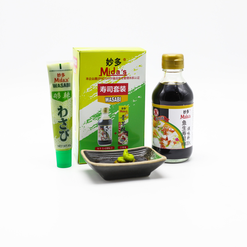 妙多寿司套装 寿司酱油200ml+青芥辣43g