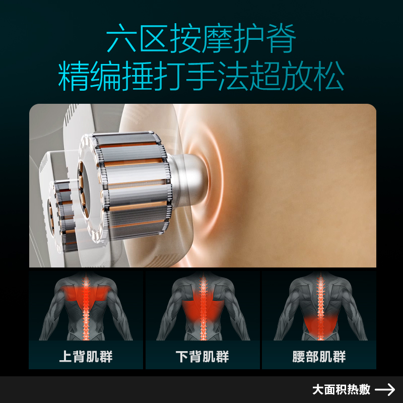 SKG 按摩椅护脊热敷按摩椅H3 尊贵款 热灸包裹按摩超放松高清大图
