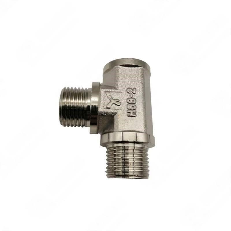 南方卫通 全铜内外丝三通接头 4分内*外*外丝电镀三通 个图片