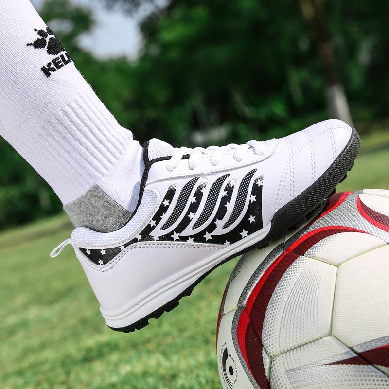 邦塞斯 女童足球鞋女生小学生专用儿童夏季网面透气碎钉女孩初中生