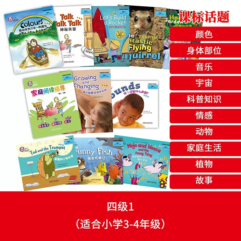 [正版]大猫英语分级阅读四级1适合小学三四年级点读版英语阅读英语绘本儿童英语启蒙入门少儿绘本故事书小学生英语启蒙认知书高清大图