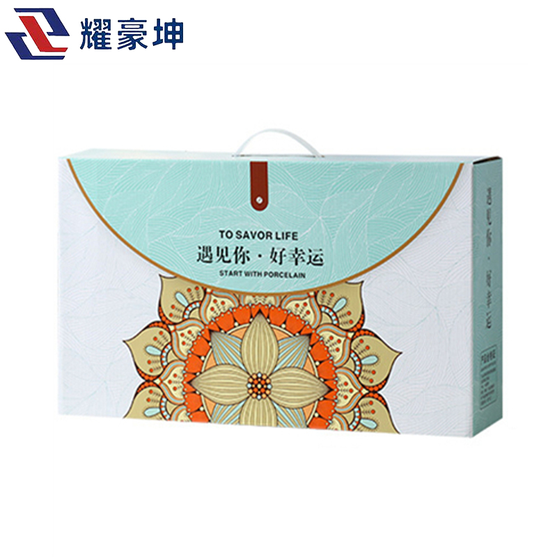 耀豪坤 陶瓷餐具套装礼盒16件套 YHLQ-16A/套高清大图