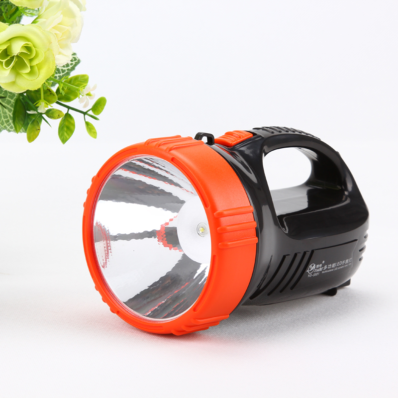 雅格yageyg5501家用手提灯手电筒探照灯多功能两用手提灯单个装视频