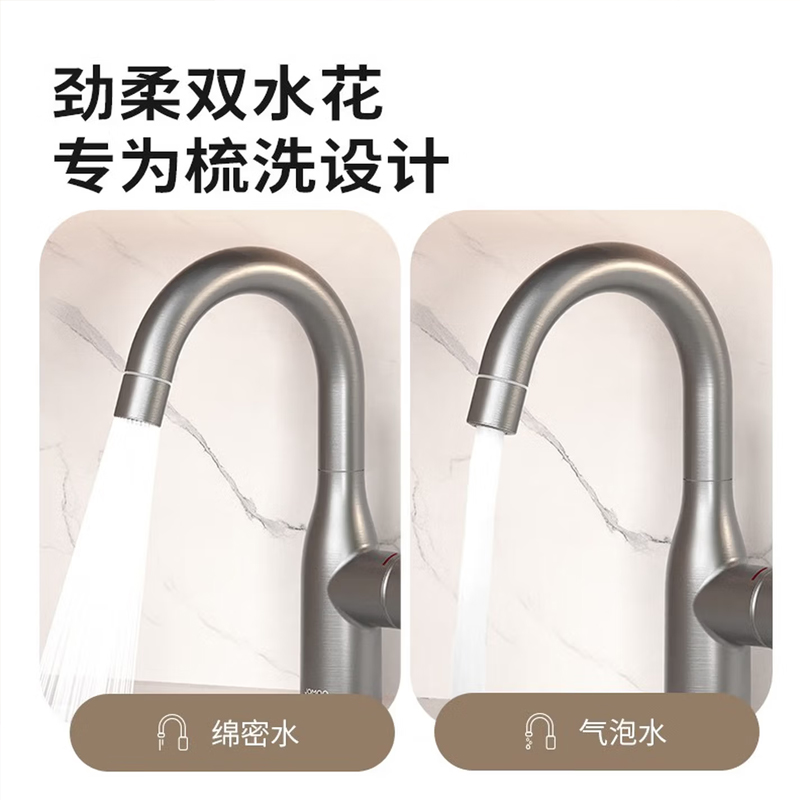 九牧(JOMOO)面盆水龙头冷热出水可旋转家用卫生间洗脸盆台盆水龙头浴室柜龙头32686高清大图