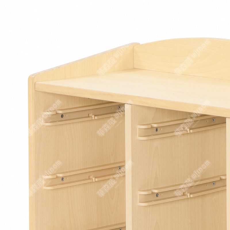 维也纳实木教具盒柜L80-枫木纹高清大图