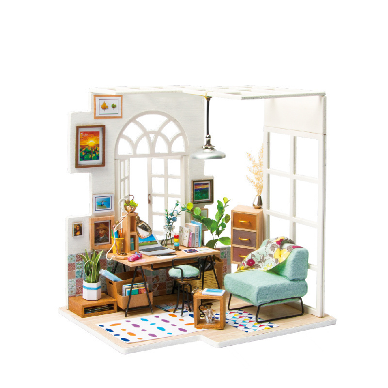 若态若来diy迷你小屋 手工制作拼装小房子模型玩具创意儿童拼插拼图男生女生生日礼物 DGM01心安一隅