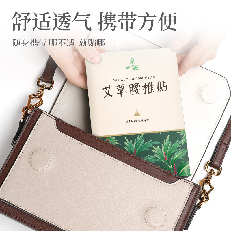 共2盒] 青源堂 艾草艾叶腰椎贴肩颈腰椎热敷艾灸艾叶贴12贴/盒