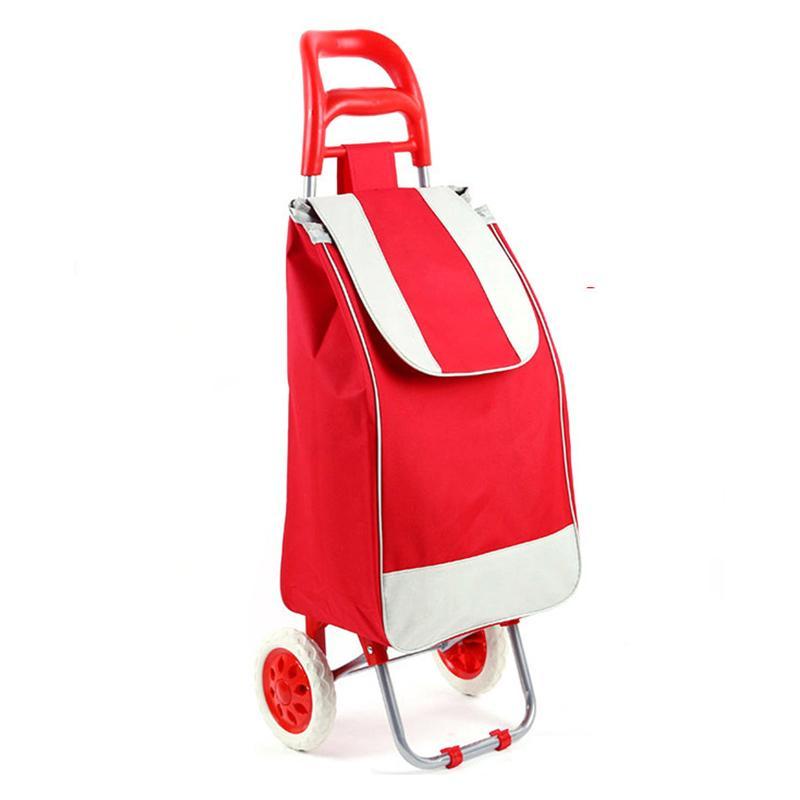 开馨宝牛津布家用购物车便携折叠行李车爬楼购物车小拉杆车行李手拉车