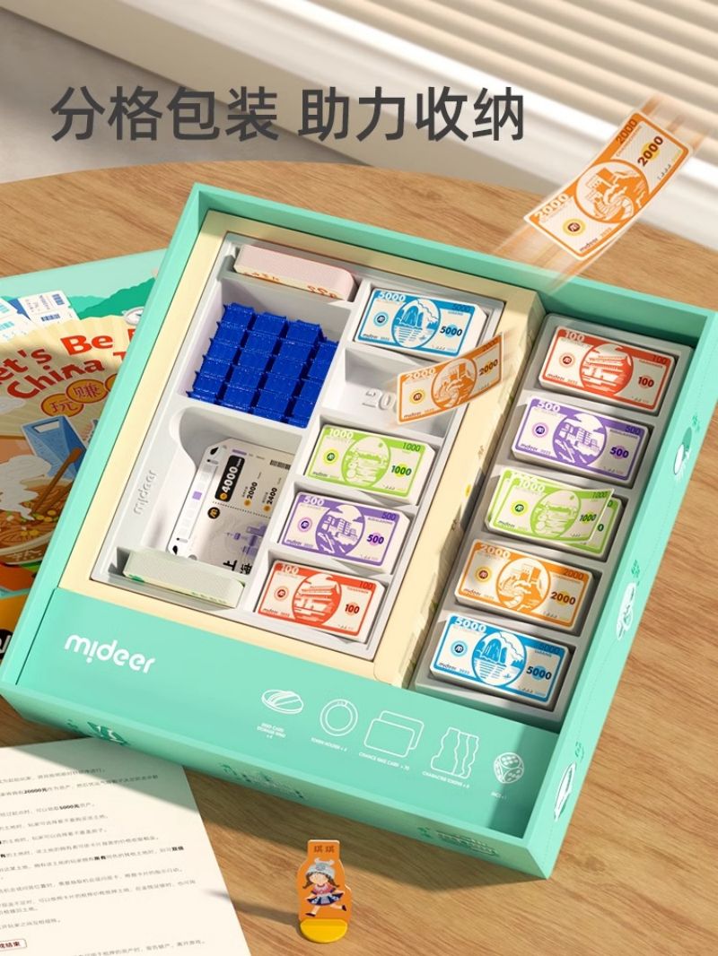 弥鹿大富富翁桌游儿童版中国之旅桌面游戏棋六一儿童节礼物2724高清大图