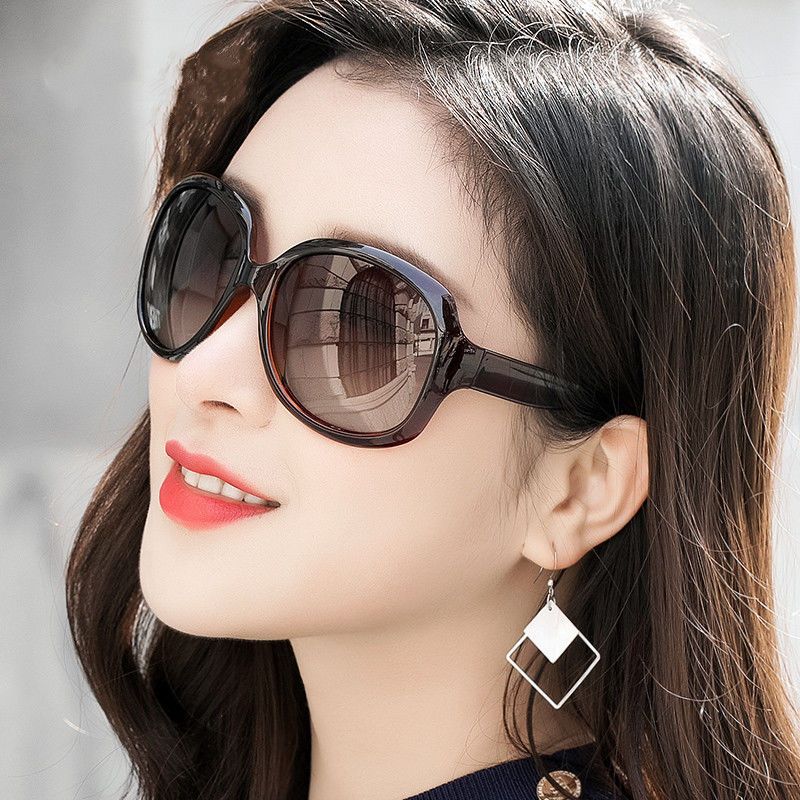 太阳镜眼镜女圆脸长脸驾驶女偏光大框防墨镜女新款时尚大脸紫外线