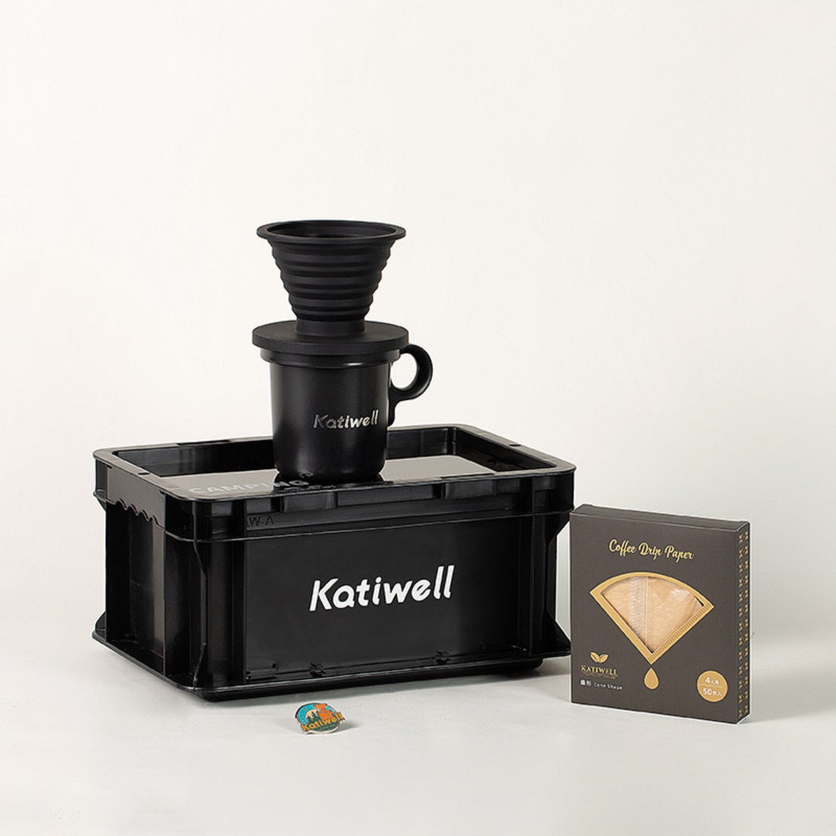 KATIWELL 户外露营系列珐琅搪瓷杯咖啡杯 露营套装高清大图