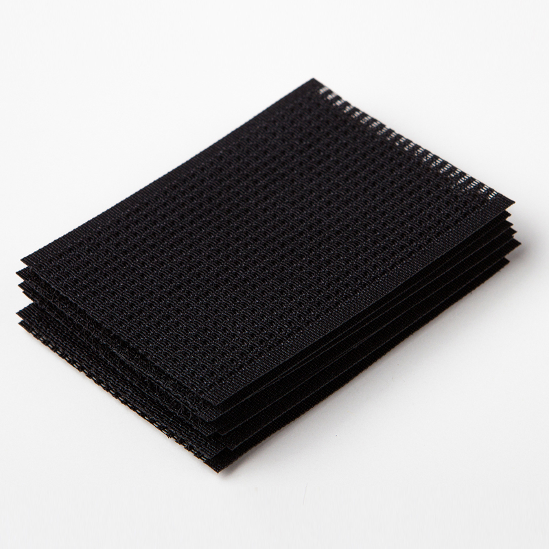 【加长款】粘头发发帖刘海贴碎发贴魔术贴魔法贴前发帖 黑色(小尺寸6*