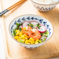 亿嘉IJARL 家用日式和风家用陶瓷餐具日式和风饭碗五只装
