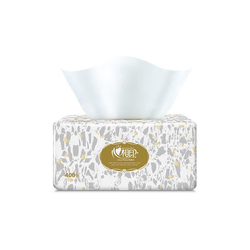 心相印(Mind Act Upon Mind)RDT200商用恒金塑装二层200抽60包面巾纸箱装图片