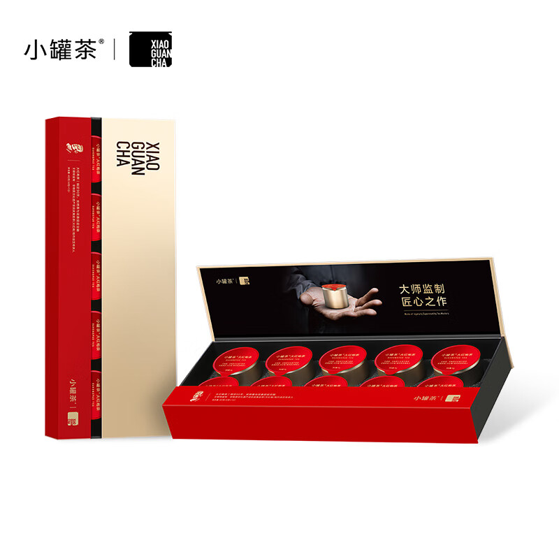 小罐茶 茶叶礼盒 金罐10罐特级乌龙茶大红袍非遗传承人王顺明大师监制 4g*10罐(影)高清大图