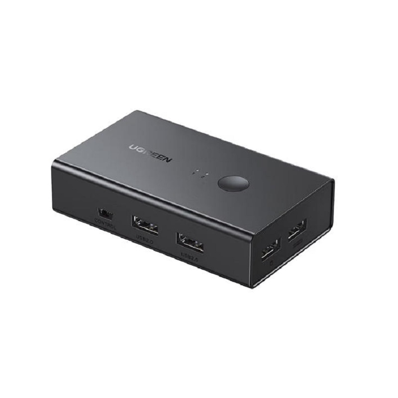 绿联KVM切换器 HDMI2.0切屏器2进1出4K60Hz高清 USB打印机共享器两台电脑共享显示器 2.0版本