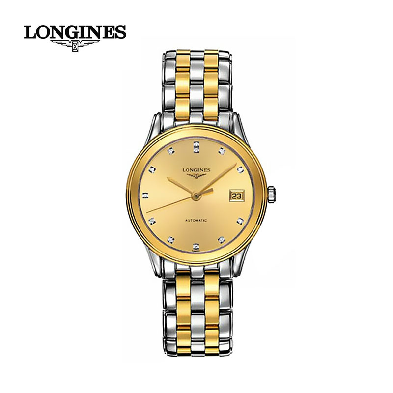 LONGINES浪琴 军旗系列 钢带机械男表L4.774.3.37.7