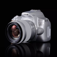 Canon/佳能EOS 200D II 二代套机高清旅游家用数码单反学生 银色+18-55mm镜头套装