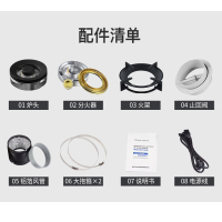 美大速风 JC02集成灶恒温菜板5键触控开关 热电偶熄火保护烟灶一体机一级能效120L大容量猛火双灶（天然气）