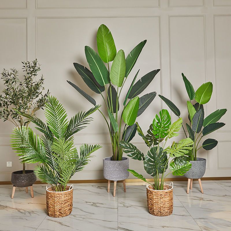 北欧假花仿真花摆件客厅装饰绿植旅人蕉龟背竹室内大型塑料树盆栽