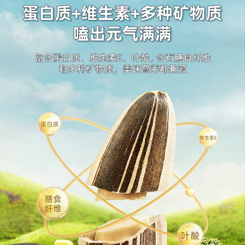 洽洽散称瓜子20袋(每袋约22g) 原香味 黄金葵园实力派原味瓜子饱满易嗑越吃越香休闲零食