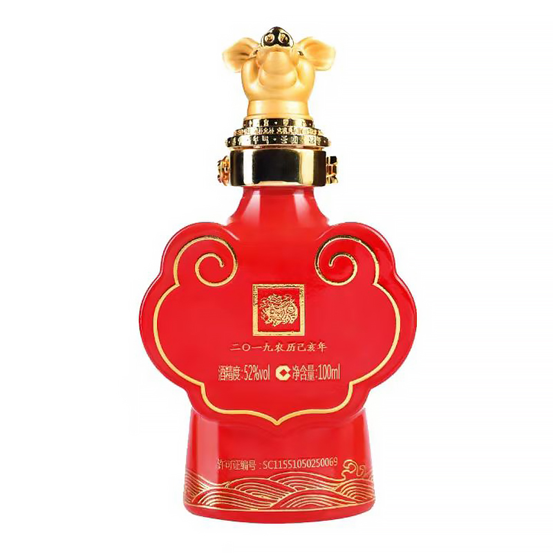 泸州老窖封藏大典生肖系列(猪)52度浓香型小酒版100ml瓶装 收藏