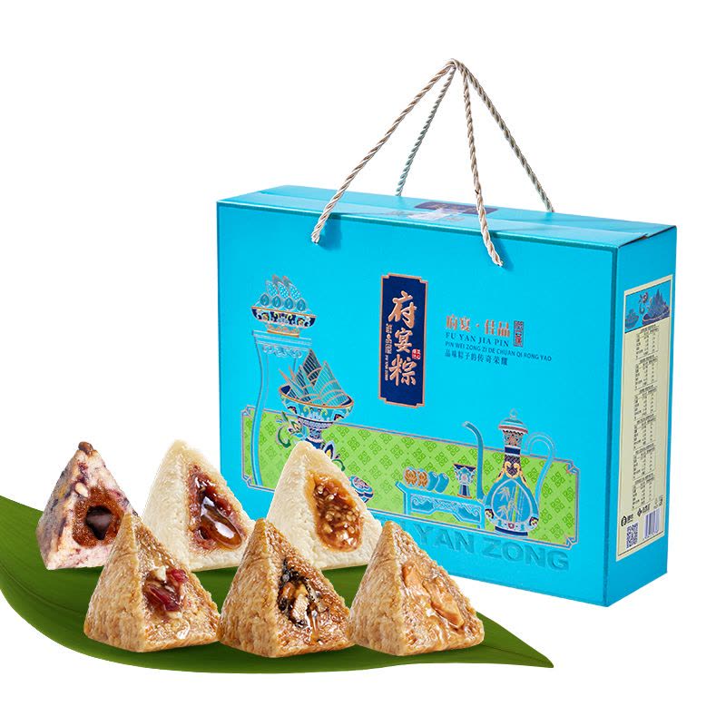 鲜品屋-1.095kg府宴•佳品端午粽子鸭蛋礼盒臻味端午鲜品屋图片