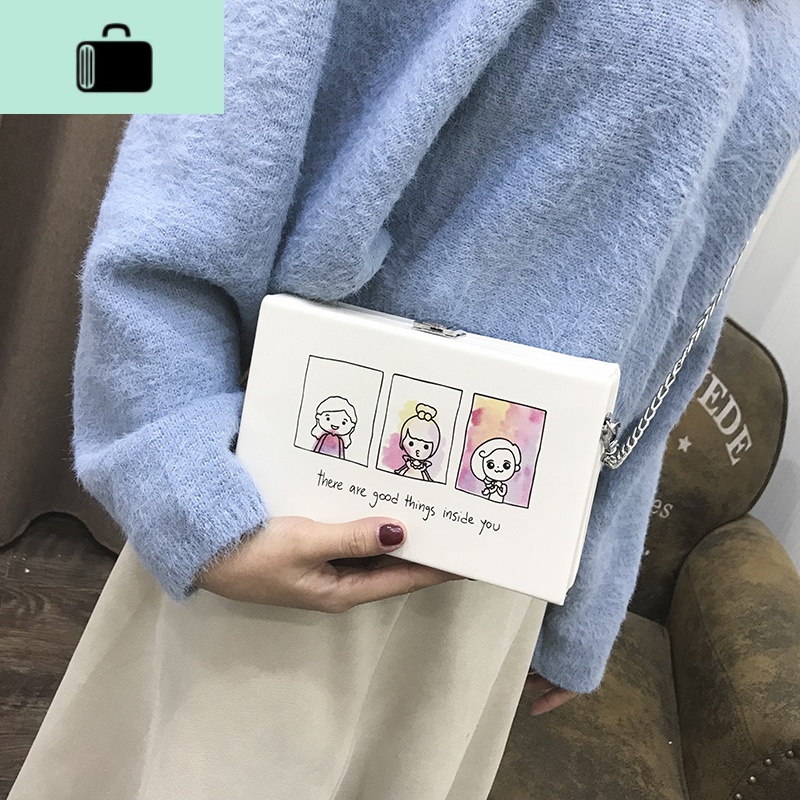 高级感包包2020新款潮网红时尚链条斜挎包女百搭ins夏季季小方包NEWLAKE高清大图