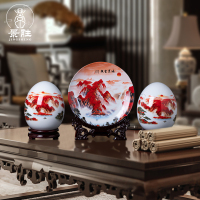 景胜 陶瓷摆件三件套