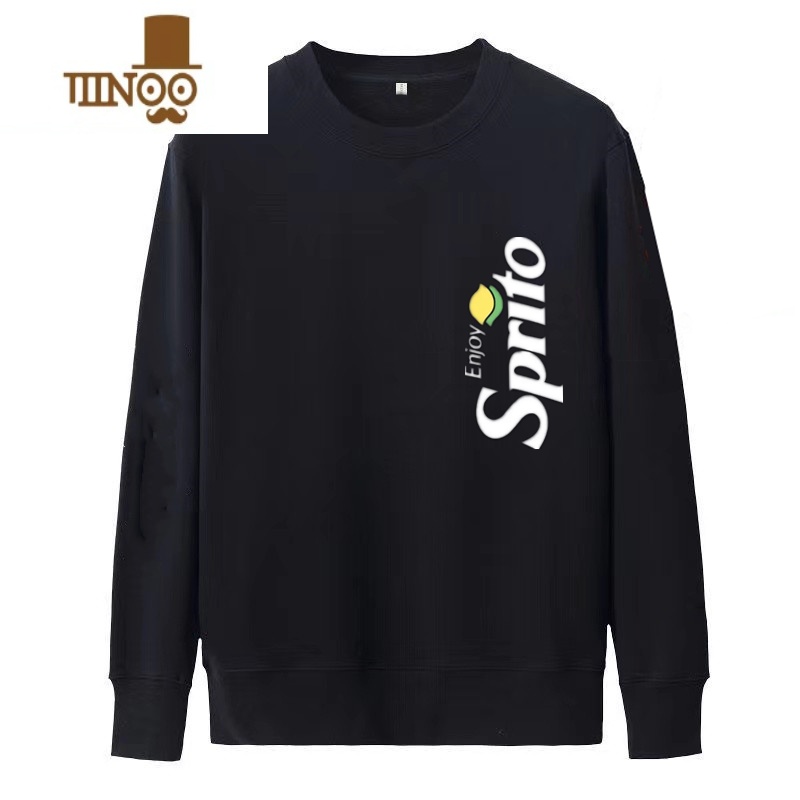 YANXU卫衣男士新款2023时尚长袖t恤潮流帅气oversize宽松情侣上衣服高清大图